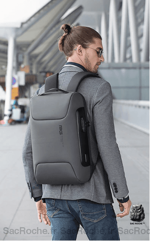 Sac à dos ergonomique de luxe gris