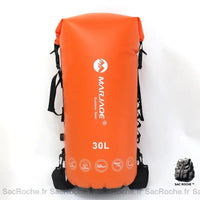 Sac à dos étanche 30L - Imperméable - modèle Orange - Sac Roche ™
