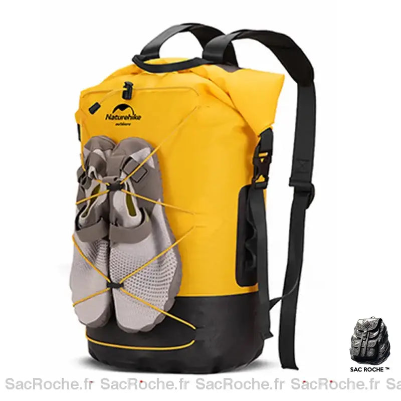 Sac À Dos Étanche 40L - Randonnée Jaune Sac Imperméable