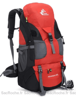 Sac à dos étanche 50L ski - modèle Rouge - Sac Roche ™