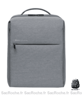 Sac à dos étanche élégant ordinateur - modèle Gris - Sac Roche ™