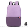 Sac à dos étanche pour ordinateur portable violet avec un fond blanc