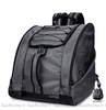 Sac à dos étanche de grande capacité pour chaussures snowboard ou ski gris avec un fond blanc