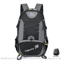 Sac à dos étanche pour voyage sport - modèle Noir - Sac Roche ™
