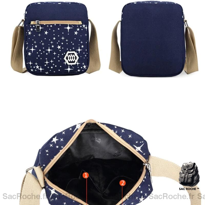 Sac À Dos Étoile Avec Porte-Clés Femme