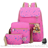 Sac à dos étoile avec porte-clés - modèle Rose - Sac Roche ™