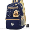 Sac À Dos Étoiles Avec Pendentif Ours Femme