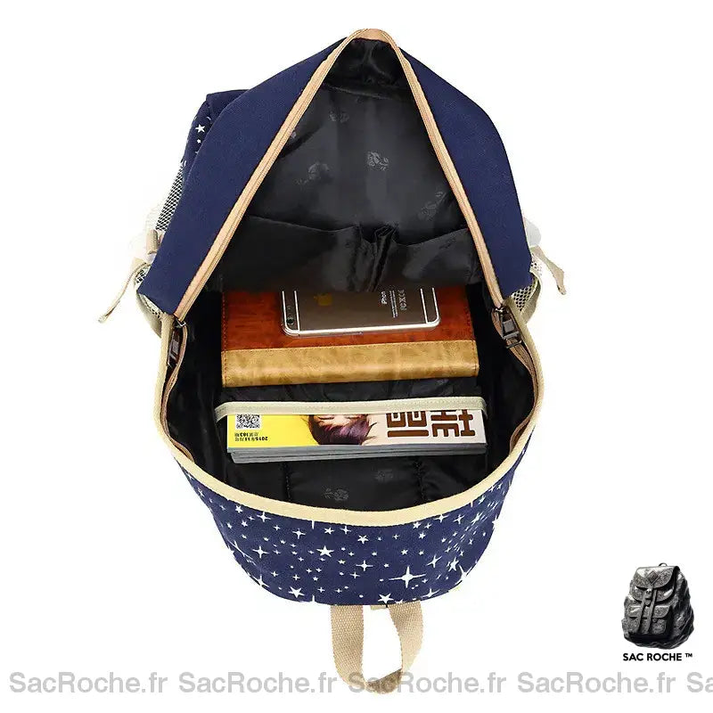 Sac À Dos Étoiles Avec Pendentif Ours Femme