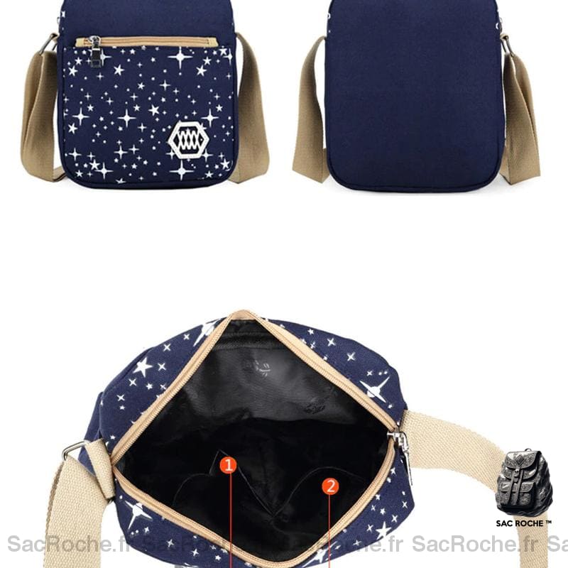 Sac À Dos Étoiles Avec Pendentif Ours Femme