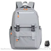 Sac À Dos Étudiant Élégant Gris Ado