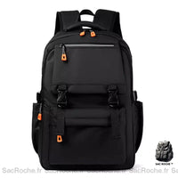 Sac à dos étudiant élégant - modèle Noir - Sac Roche ™