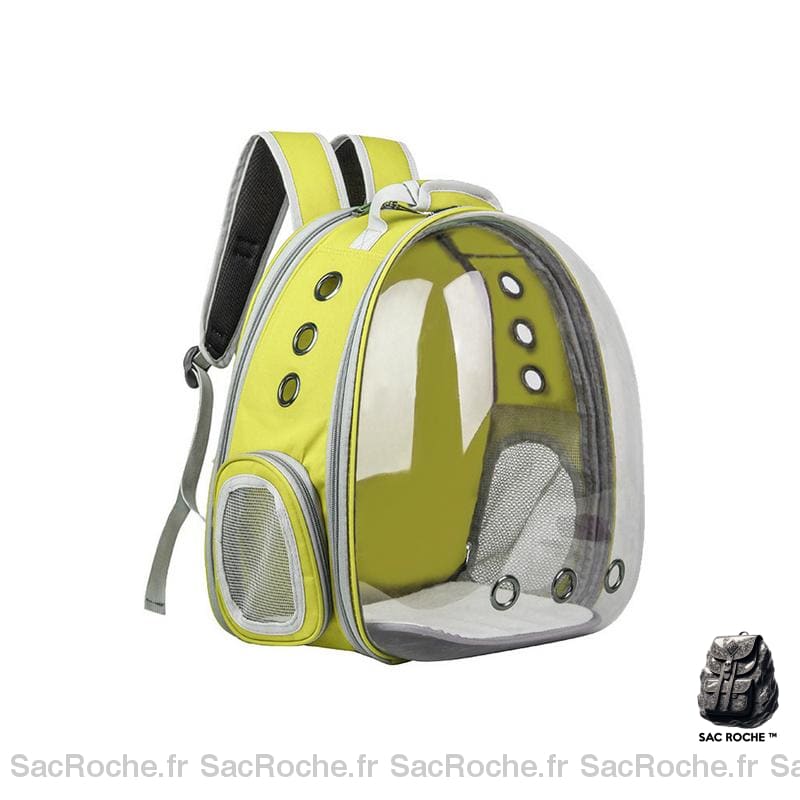 Sac à dos voyage extensible pour animaux - Jaune - Chien Chat