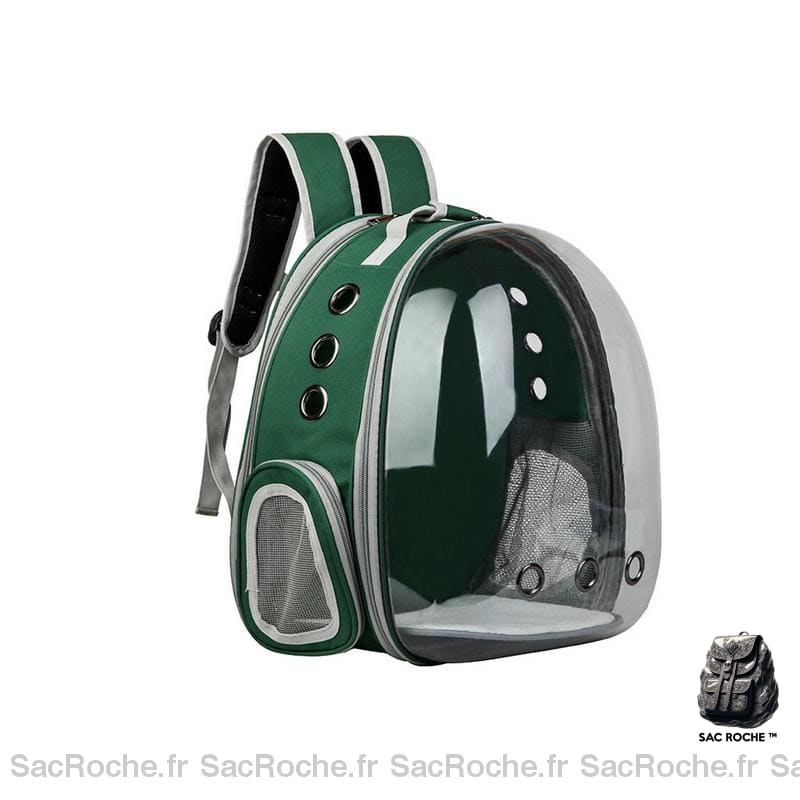 Sac à dos voyage extensible pour animaux - Vert - Chat Chien