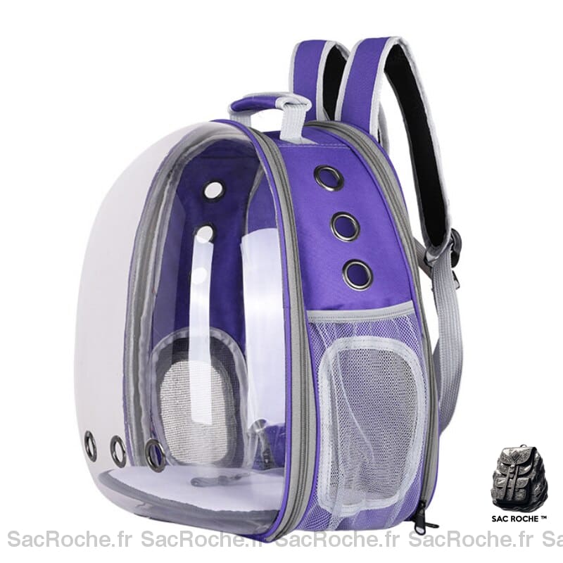 Sac à dos voyage extensible pour animaux - Violet - Sac à dos Chat
