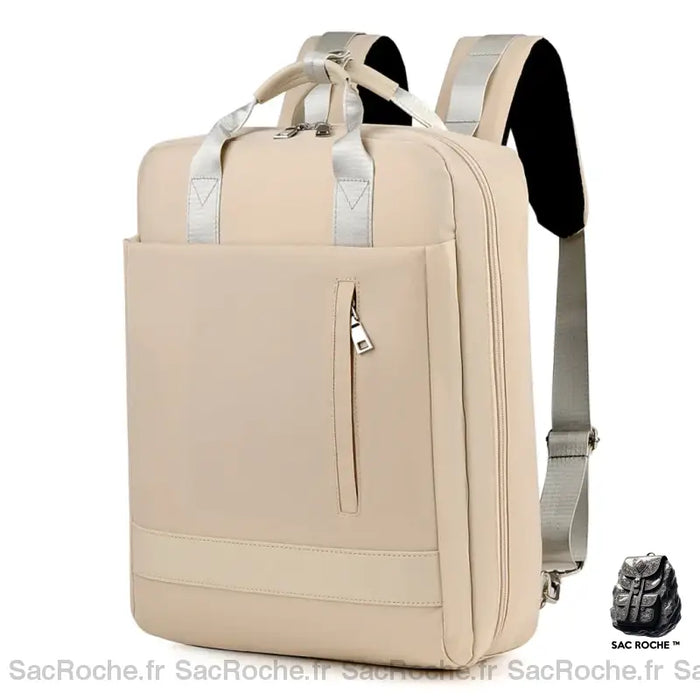 Sac À Dos Féminin Pour Ordinateur 16 Beige Sac