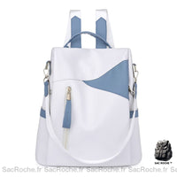 Sac à Dos Femme Anti-vol Compact - modèle Blanc - Sac Roche ™