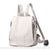 Sac à Dos Femme Antivol en Cuir - Bandoulière Amovible - modèle Blanc - Sac Roche ™