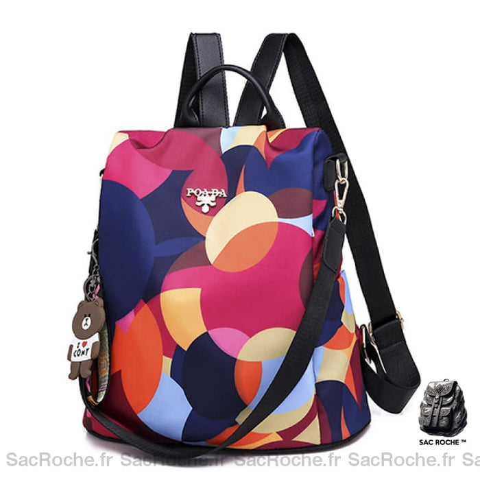 Sac À Dos Femme Antivol Multicolore Trendy Sac A Dos Femme