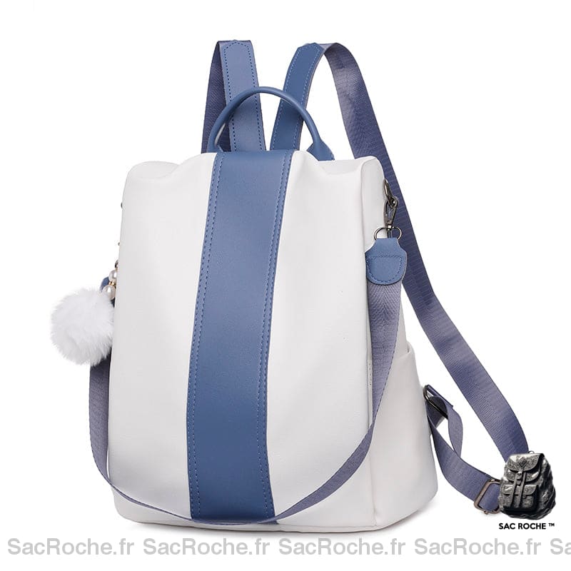 Sac À Dos Femme Antivol Ouverture Preppy Bleu Sac A Dos Femme