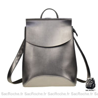 Sac À Dos Femme Argenté En Simili