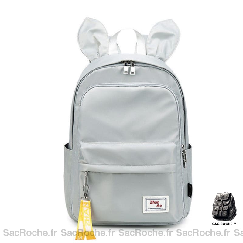Sac À Dos Femme Avec Oreilles De Lapin Gris Sac A