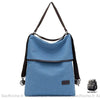 Sac À Dos Femme Bandoulière Tissu - Élégant Et Pratique Bleu Sacs