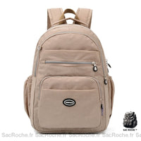 Sac à Dos Femme Beige Deux compartiments - Sac Roche ™