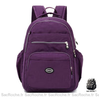 Sac à Dos Femme Beige Deux compartiments - modèle Violet - Sac Roche ™