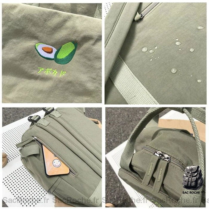 Sac À Dos Femme Brodé Nylon