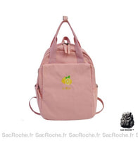 Sac à dos femme brodé nylon - modèle Rose - Sac Roche ™