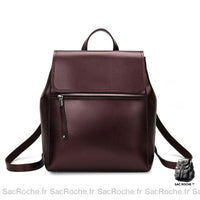 Sac à Dos Femme Chic - modèle Bordeaux Foncé - Sac Roche ™