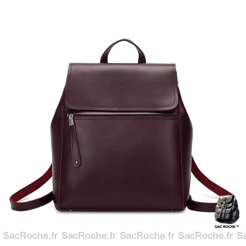 Sac À Dos Femme Chic Bordeaux Petit