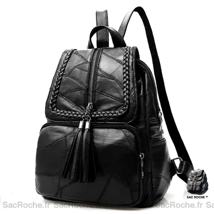 Sac À Dos Femme Chic Tendance Noir Sac