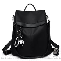 Sac à dos femme chic uni. - modèle Noir - Sac Roche ™