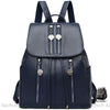 Sac À Dos Femme Citadin Mono Coloris Bleu Sacs Dos Femme