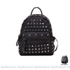 Sac À Dos Femme Clous Noir / Petit L 15Cm-H 23Ccm-L 23Cm