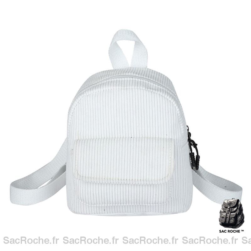 Sac À Dos Femme Coloré Adulte Blanc / 19X19X9Cm Petit