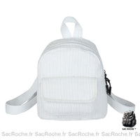 Sac à Dos Femme Coloré Adulte - modèle Blanc / 19x19x9cm - Sac Roche ™