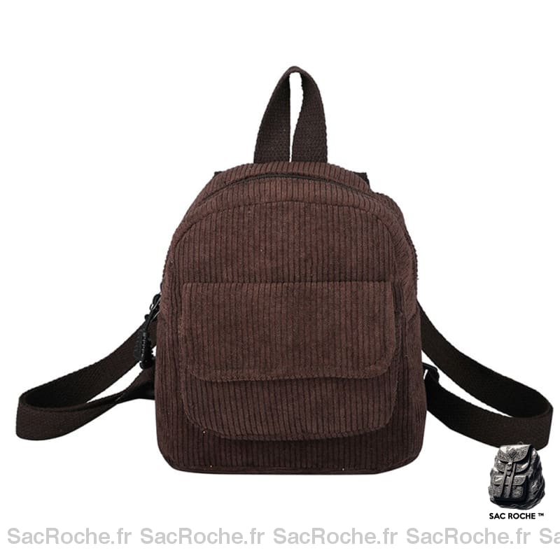 Sac À Dos Femme Coloré Adulte Café / 19X19X9Cm Petit