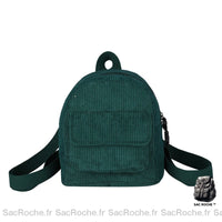 Sac à Dos Femme Coloré Adulte - modèle Vert retro / 19x19x9cm - Sac Roche ™