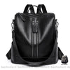 Sac À Dos Femme Cuir Bandoulière Amovible Noir Sac A Dos Femme