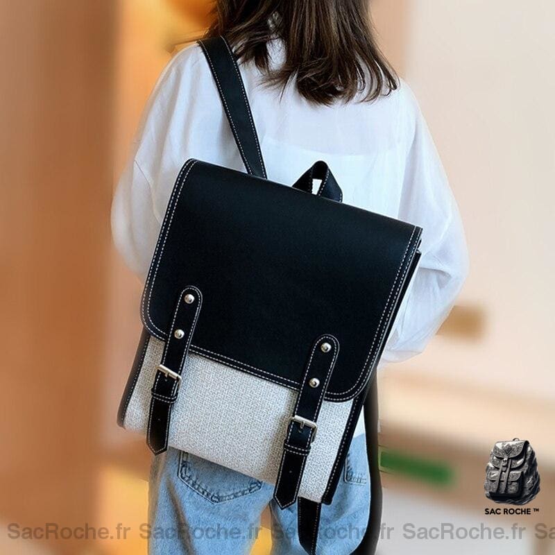 Sac À Dos Femme Cuir Deux Tons