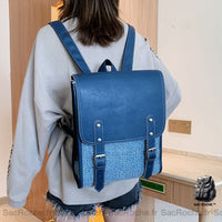 Sac à dos femme cuir deux tons - Sac Roche ™