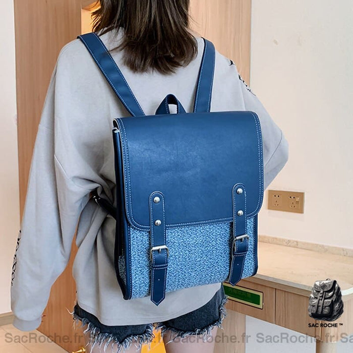 Sac À Dos Femme Cuir Deux Tons