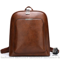 Sac À Dos Femme Cuir Marron Rétro
