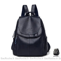 Sac à dos femme cuir mouton - modèle Noir - Sac Roche ™