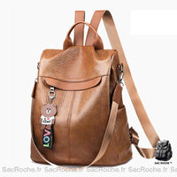 Sac À Dos Femme Cuir Pu Multifonction