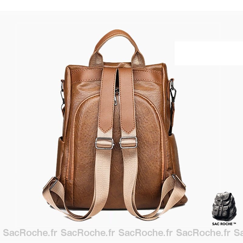 Sac À Dos Femme Cuir Pu Multifonction