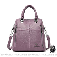 Sac à dos femme cuir simili grain - Sac Roche ™