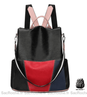 Sac à dos femme cuir simili - modèle Noir - Sac Roche ™